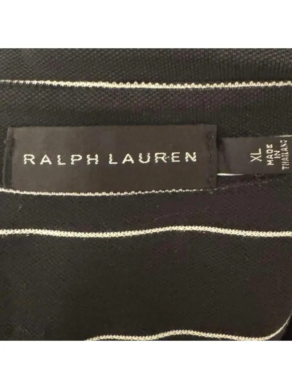 Ralph Lauren Black Label Polo Shirt XL Mens Extra Large Black Button pocket